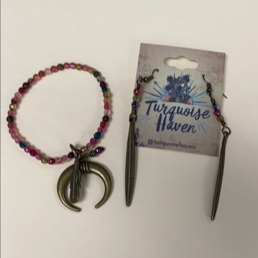 Matching Set: Earrings and Bracelet